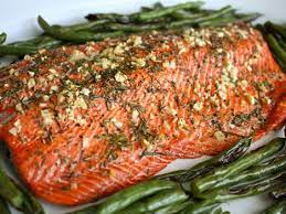Rosemary And Garlic Roasted Salmon Recipe Seafood Recipes Salmon Recipes Recipes