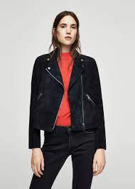 Online Fashion Womens Biker Jacket Jackets Suede Biker Jacket
