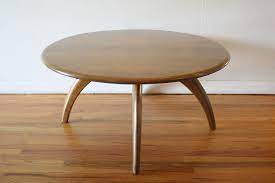 The 36 tabletop smoothly rotates a full 360 degrees, letting you. Heywood Wakefield Round Coffee Table 3 Picked Vintage