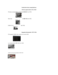 Primera maquina de tejer en 1768. Evolucion De Las Computadoras Linea De Tiempo Docsity