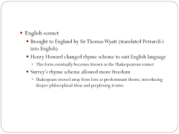 The English Renaissance Pastoral Poems And Sonnets Ppt