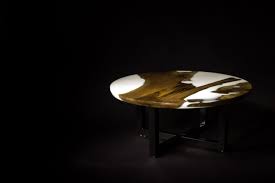 Walnut And White Epoxy Coffee Table Coffee Table Table Resin Table