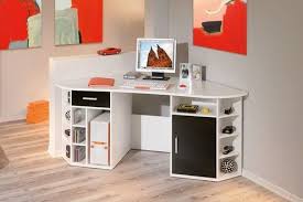 Bureau Link S Bureau D Angle Meuble Informatique Console Avec Rangements Et Etageres Blanc Darty Bureau Angle Coin Bureau Bureau Petit Espace