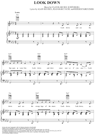 Look Down Sheet Music Digital Sheet Music Violin Sheet Music