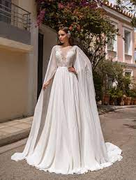 A Line Wedding Dress Gwen Bridal Gown Lace Wedding Dress Etsy In 2021 A Line Wedding Dress Chiffon Wedding Gowns Light Wedding Dresses