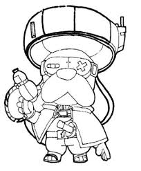 Throws out a certain station that causes a missile strike, after which a shield appears, as soon as ruffs picks it up, gets 700 health (it also seemed to me that the damage. Colonel Ruffs From Brawl Stars Coloring Pages Print For Free