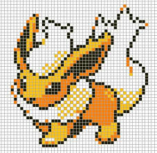 Et avec lui, les belles et longues journées. Pixel Art A Imprimer Pokemon