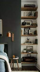 Fit Floating Shelves Into Nooks Small Alcoves Shelves Shelvesfarmhouse Shelvesinbedroom Shelf Decor Bedroom Floating Shelves Bookshelves In Bedroom