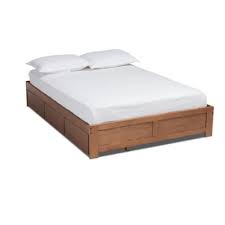 The bed comes with two storage drawers in the footboard, which are convenient for storing extra bed linens. Wren 3 Drawer Queen Platform Storage Bed Frame Ashley Furniture Homestore