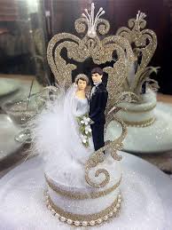 These art deco wedding toppers. Weddings Patricia Minish Designs