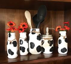 5 Pc Country Cow Kitchen Set Cow Decor Cow Kitchen Decor Cow Kitchen