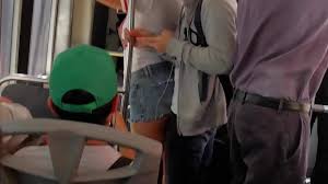 Arrimones in the public transport, they get out of control and I end up  jumping on his cock - XNXX.COM