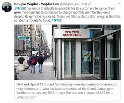 Sports clubs' cancellation policy allows members to cancel their memberships according to the following: New York Gym Slammed And Facing Class Action Lawsuit For Charging All Members Daily Mail Online