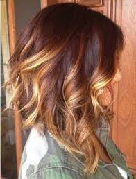 Orta Uzunlukta Sari Ombre Karamel Sac Modeli Hair Styles Hair Lengths Red Ombre Hair