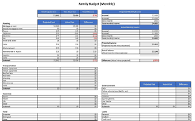 Le fichier excel (ms office 2016) est un classeur avec plusieurs feuilles de calcul. Family Budget Spreadsheet Usd Modele Professionnel