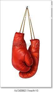Hanging Boxing Gloves Logo Free Art Prints Boxing Gloves Logo Images