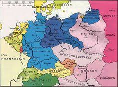 Deutschland während der zeit des nationalsozialismus unter der diktatur von adolf hitler. Europa 1939 1945 Landkarte Karten Geschichte