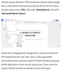 Convertio — alat online canggih yang menyelesaikan masalah dengan file apa pun. Resume Kreatif Auf Twitter Cara Tukar File Pdf Kepada Word Kredit Infopelajar2u