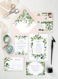 Eucalyptus Wedding Invitation Watercolor Wedding Invitation Etsy Etsy Wedding Invitations Printing Wedding Invitations Eucalyptus Wedding Invitation