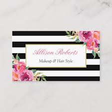 Get your hands on this. Girly Fuchsia Floral Makeup Artist Beauty Salon Business Card Business Card Branding