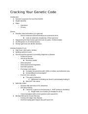 Hot promotions in cracking your genetic code movie worksheet on aliexpress: Worksheet For Cracking Your Genetic Code Docx Bio 326 Worksheet Cracking Your Genetic Code Are We Ready For Personalized Gene Based Medicine Answer Course Hero
