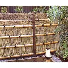 Japanese Bamboo Fences Bamboo Branch Bamboo Optional Custom Set Up Shown Bamboo Fence Bamboo Outdoor Fence Panels