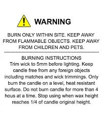 Warning symbols are used in many places in lieu of or addition to written warnings as they are quickly recognized (faster… … Candle Warning Label