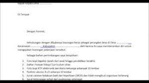 Surat lamaran kerja farmasi di rumah sakit; Contoh Surat Lamaran Kerja Perangkat Desa Saja Youtube