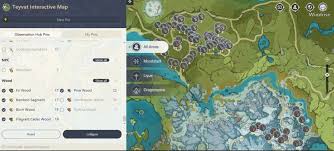 Cliquez sur un marqueur de votre choix pour plus d'information. Genshin Impact Official Interactive Teyvat Map Explained Best Map For Building Materials