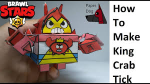 Игрушки бравл старс, brawl stars. How To Make A Paper King Crab Tick Papercraft Toy Papercraft Brawl Stars Summer Of Monsters Skin Youtube