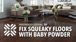 Flooring 101 Tip Fix Squeaky Floors With Baby Powder Lumber Liquidators Youtube