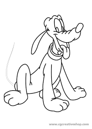 Pluto Walt Disney Disegno Da Colorare