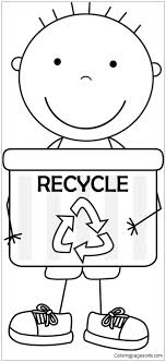 Earth day coloring pages and recycle crafts activities that teach sustainable living help kids learn about and develop good conservation habits. Earth Day For Boys Coloring Page Free Coloring Pages Online