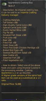 Imperial Delivery Cooking Box Table Black Desert Online