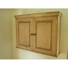pine 2 door wall cupboard. w90cm.