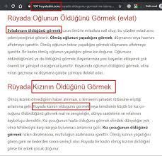 ruyada oglunun oldugunu gormek ruyada kizinin oldugunu gormek isaretler ruya