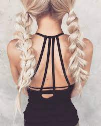 Two Sided Reverse Braided Long Hair Styles Girls Easy Bohemian Messy Cute Pigtails Ble Braided Hairstyles Long Hair Styles Braids For Long Hair