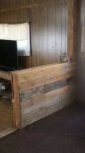 Maybe you would like to learn more about one of these? Half Wall I Build To Open The Room Up And I Used Reclaimed Pallets Half Wall Wood Pallets Wood Wall