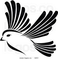 Black And White Clipart Images Of Birds Black And White Clipart Royalty Free Vector Of A Black And White Flying Bird Logo Bird Logos Birds Flying Vector Free