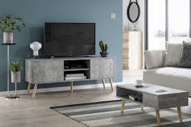 En plus de son gain de place, le meuble bas tv dénichez les meubles design parmi notre collection de meubles. Meubles De Salon Table Basse Juliette Et Meuble Tv Romeo Gris Gris Trend Home Fr