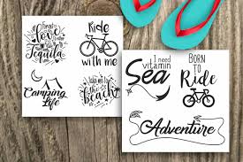 Zipped folder containing this image in svg. Summer Svg Bundle Graphic By Vector City Skyline Creative Fabrica Summer Design Design Bundles Happy Glamper