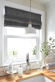 Customize Roman Shades Belgian Linen Cotton Barn Willow In 2020 Kitchen Window Treatments Contemporary Window Treatments Kitchen Window Coverings