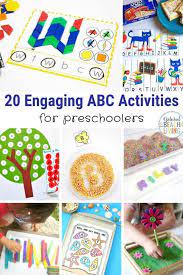 A huge list of alphabet activities that are developmentally appropriate for toddlers and preschoolers. 25 Alphabet Activities For Preschoolers Natural Beach Living