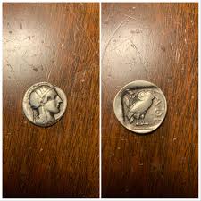 Denominations of ancient greek drachma. Ancient Greek Drachma Replica Coins