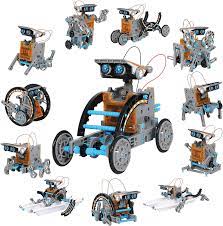 I love it.i don't think i need to list the music. Amazon Com Discovery Kids Mindblown Solar Robot 12 In 1 Kit 190 Piece Stem Creation Kit With Working Solar Powered Motorized Engine And Gears Construction Engineering Set Toys Games