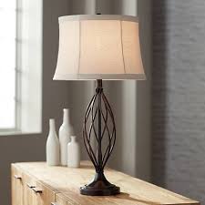 Liam Iron Twist Bronze Table Lamp 7g545 Lamps Plus Bronze Table Lamp Table Lamp Wood Tiffany Style Table Lamps