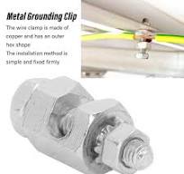 Amazon.com: 10Pcs External Hex Copper Grounding Clamps Solar ...