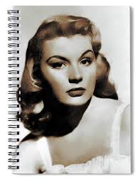 Barbara Payton, Movie Classics Spiral Notebook by Esoterica Art Agency