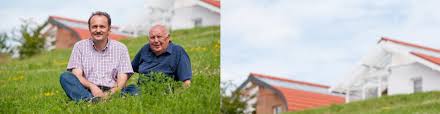 Im firmeneigenen musterhauspark, dem sonnenpark st. Passivhaus Holzhaus Fertighaus Dein Bio Solar Haus