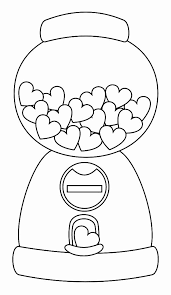 28 Gumball Machine Coloring Page In 2020 Coloring Pages Digi Stamp Valentine Coloring